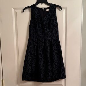 Elegant Black Leopard Print Dress